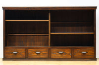 温かみある色彩にゆらゆらガラスが揺らめく十字窓レトロガラスケース BB3328