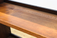 使い勝手の良い落ち着いた風合いの総欅レトロ本棚 BB3329