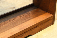 使い勝手の良い落ち着いた風合いの総欅レトロ本棚 BB3329