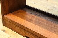 使い勝手の良い落ち着いた風合いの総欅レトロ本棚 BB3329