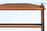 使い勝手の良い落ち着いた風合いの総欅レトロ本棚 BB3329