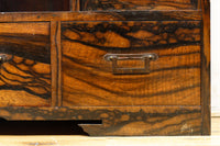 極上の黒柿杢目の上品な面持ちある飾り棚 BB3331