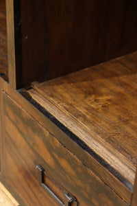 極上の黒柿杢目の上品な面持ちある飾り棚 BB3331