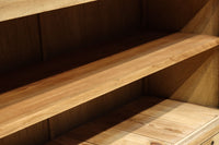 幅1222ミリ‼︎木地色の美しい風合いをした上質なレトロガラスケース BB3336