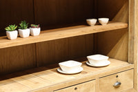 幅1222ミリ‼︎木地色の美しい風合いをした上質なレトロガラスケース BB3336