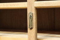 幅1222ミリ‼︎木地色の美しい風合いをした上質なレトロガラスケース BB3336