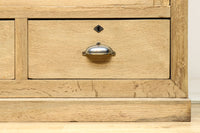 幅1222ミリ‼︎木地色の美しい風合いをした上質なレトロガラスケース BB3336