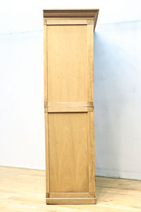 幅1222ミリ‼︎木地色の美しい風合いをした上質なレトロガラスケース BB3336