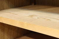 幅1222ミリ‼︎木地色の美しい風合いをした上質なレトロガラスケース BB3336