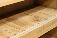 幅1222ミリ‼︎木地色の美しい風合いをした上質なレトロガラスケース BB3336