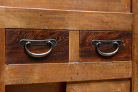 優美なけやき杢目に漆の艶やかな光沢が貫録を漂わす美濃階段箪笥 BB3337