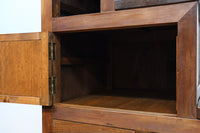 優美なけやき杢目に漆の艶やかな光沢が貫録を漂わす美濃階段箪笥 BB3337