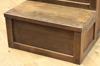 優美なけやき杢目に漆の艶やかな光沢が貫録を漂わす美濃階段箪笥 BB3337