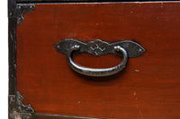 縁起良い装飾金具で雅な面持ちある二本松衣裳箪笥 BB3368