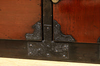 縁起良い装飾金具で雅な面持ちある二本松衣裳箪笥 BB3368