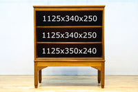 シンプル装飾でレトロな雰囲気あるガラスケース(脚付き) BB3372