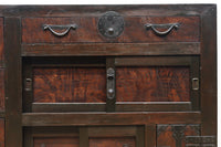 珍品!! 赤みを帯びた艶やかな色彩と丸金具が趣きを深める収納箪笥 BB3381