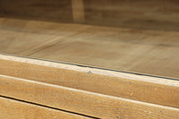 温もり溢れる木地色のオークレトロガラスケース BB3383