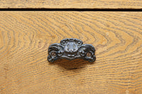 温もり溢れる木地色のオークレトロガラスケース BB3383