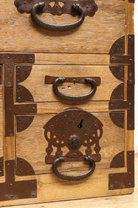 扇面装飾金具が縁起良い枕箪笥 BB3388