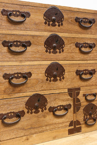 扇面装飾金具が縁起良い枕箪笥 BB3388