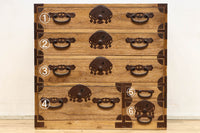 扇面装飾金具が縁起良い枕箪笥 BB3388