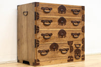 扇面装飾金具が縁起良い枕箪笥 BB3388