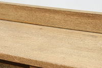 昭和レトロ!! フローラガラスが目を惹く、小振りで可愛らしいキャビネット BB3399