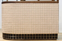 L-shaped glass display case BB3428