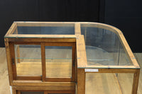 L-shaped glass display case BB3428