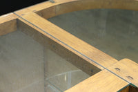 L-shaped glass display case BB3428