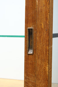 L-shaped glass display case BB3428