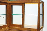 L-shaped glass display case BB3428