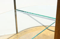 L-shaped glass display case BB3428