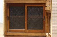 L-shaped glass display case BB3428