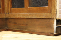 L-shaped glass display case BB3428
