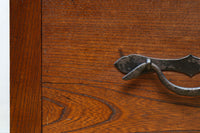 穏やかなケヤキ杢目が浮かぶ時代のローチェスト BB3440