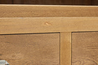 稀少‼︎ 温かみのある木地色に引き出しを上下に備えたレトロオークガラスケース BB3450