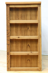 稀少‼︎ 温かみのある木地色に引き出しを上下に備えたレトロオークガラスケース BB3450