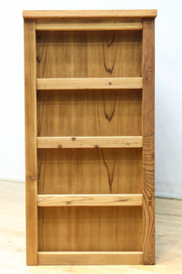 稀少‼︎ 温かみのある木地色に引き出しを上下に備えたレトロオークガラスケース BB3450