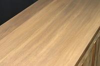 稀少‼︎ 温かみのある木地色に引き出しを上下に備えたレトロオークガラスケース BB3450