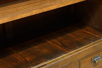 ゆらゆらガラスとレリーフ彫刻で優しい雰囲気のガラスケース BB3452