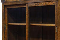 ゆらゆらガラスとレリーフ彫刻で優しい雰囲気のガラスケース BB3452