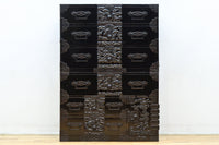 極上‼︎ 縁起の良い絵柄の装飾金具で華やかに飾られた庄内六丁曳き衣裳箪笥 BB3454