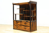 黒柿を惜しみなく全面に使用した上質なガラスケース BB3518