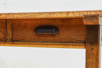 味わいある風合いが素敵な両面引き出し付き作業台テーブル BB3626