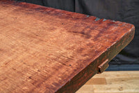 頑丈な鉄脚を味わいある天板と組み合わせた創作テーブル Ba7799