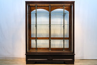 当時のオリジナルの棚受けが素敵な大型レトロショーケース Ba7993