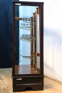 当時のオリジナルの棚受けが素敵な大型レトロショーケース Ba7993