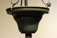 雪洞笠に真鍮帯装飾を施した気品漂う大型シャンデリア DC3841